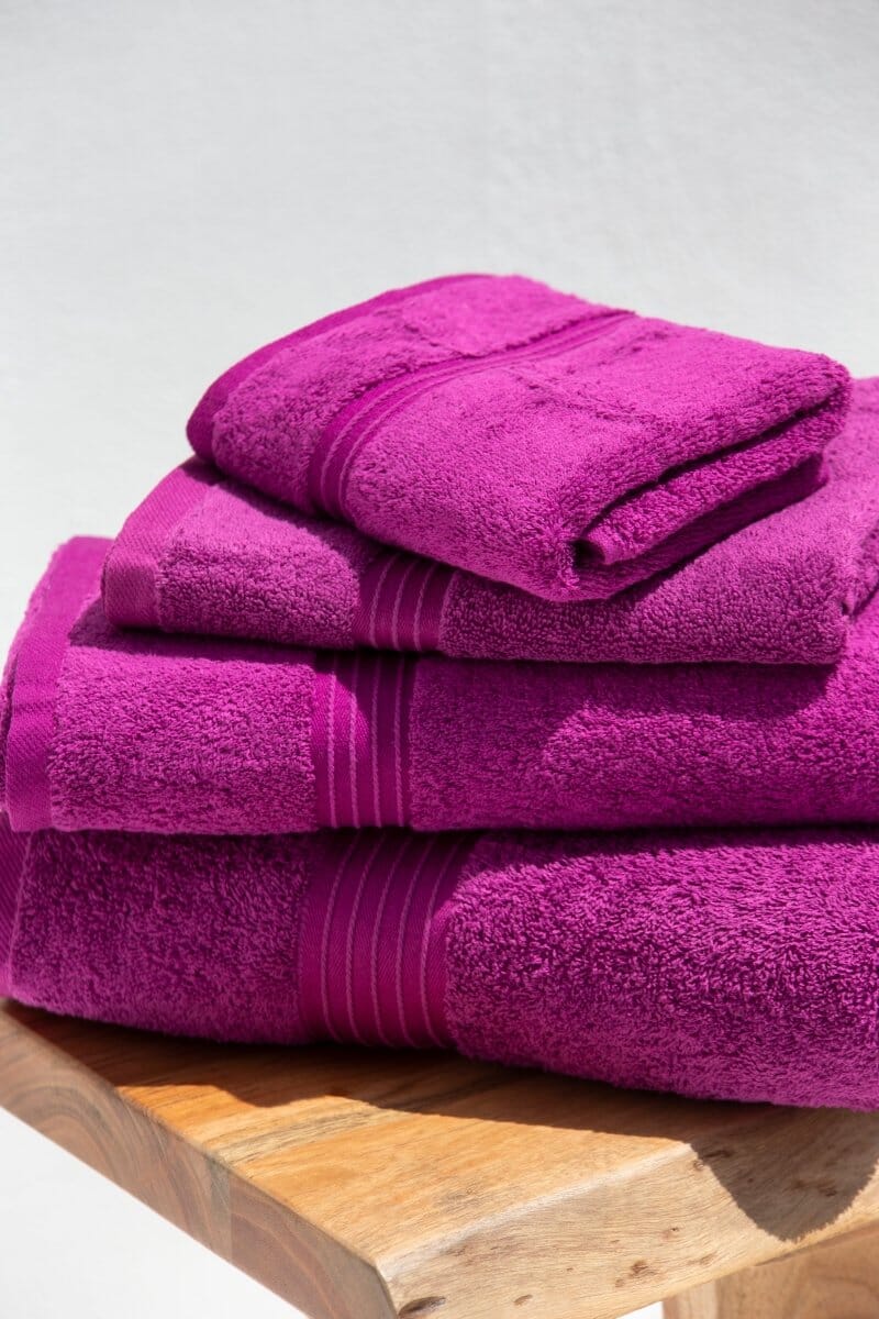 Purple Classic Luxury Hotel Towels