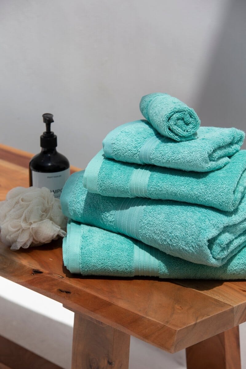 Turquoise Blue Classic Luxury Hotel Towels