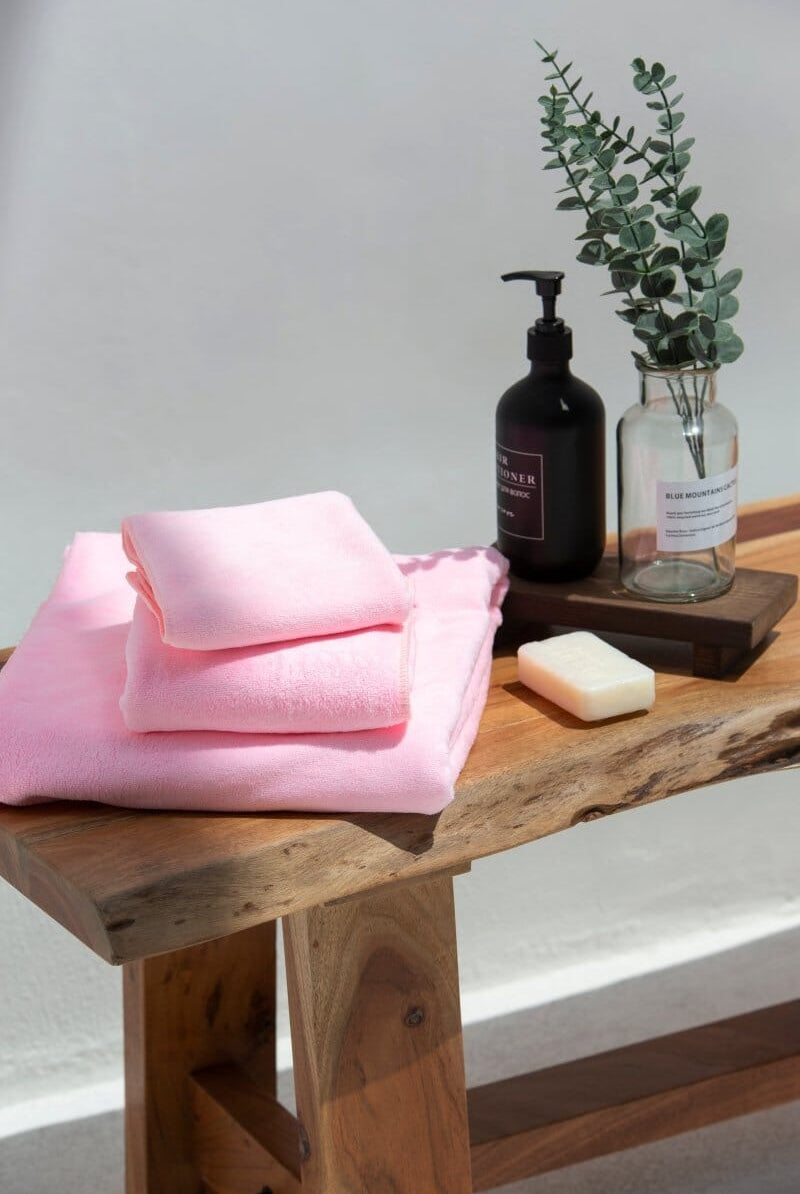 Light Pink Microfiber Hotel Towel
