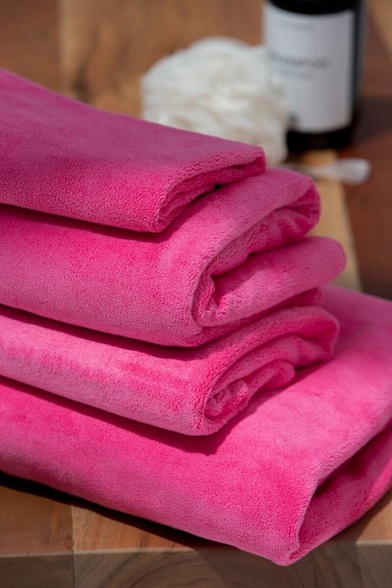 Hot Pink Microfiber Hotel Towel