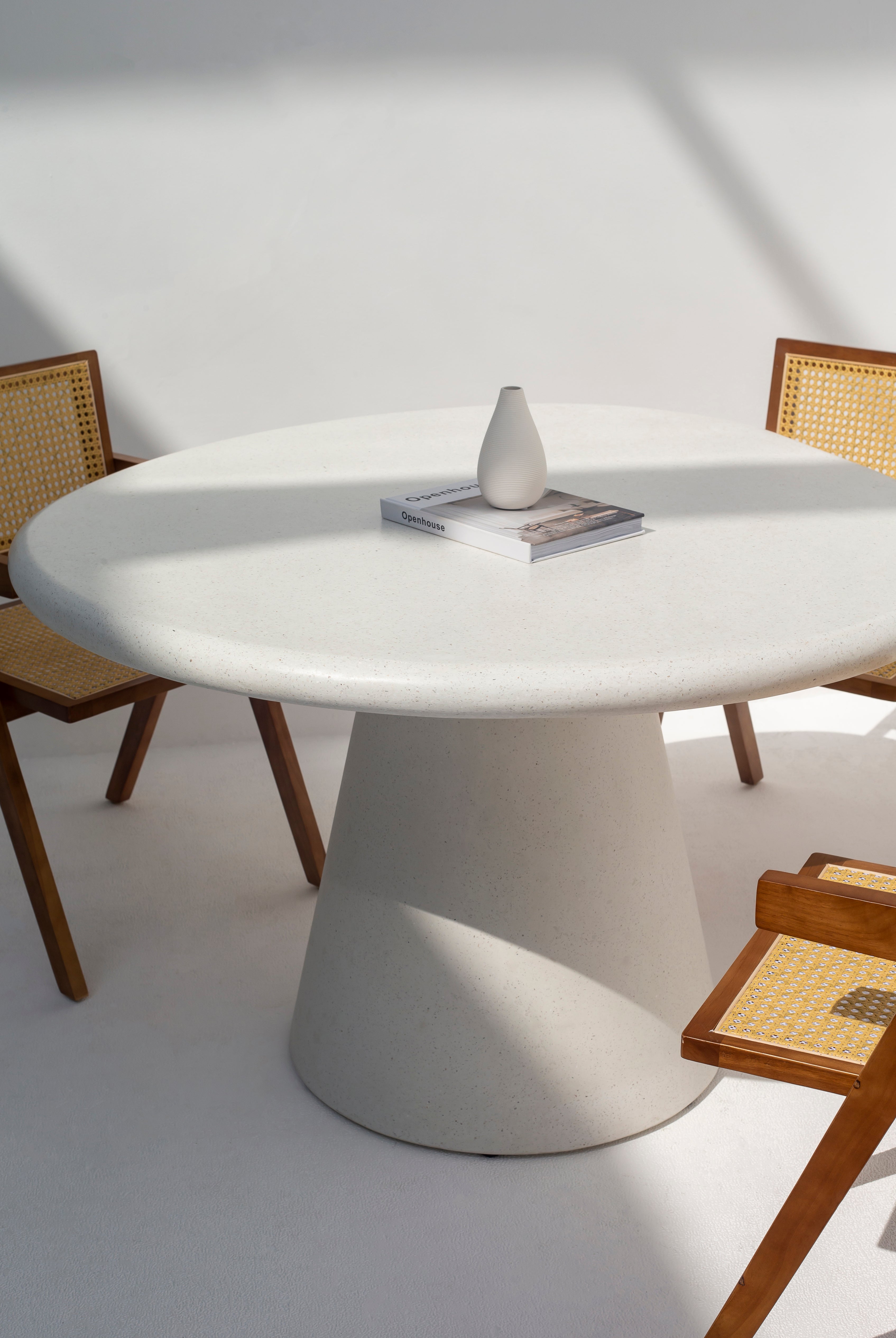 Abigail Terrazzo Concrete Irregular Top Dining Table
