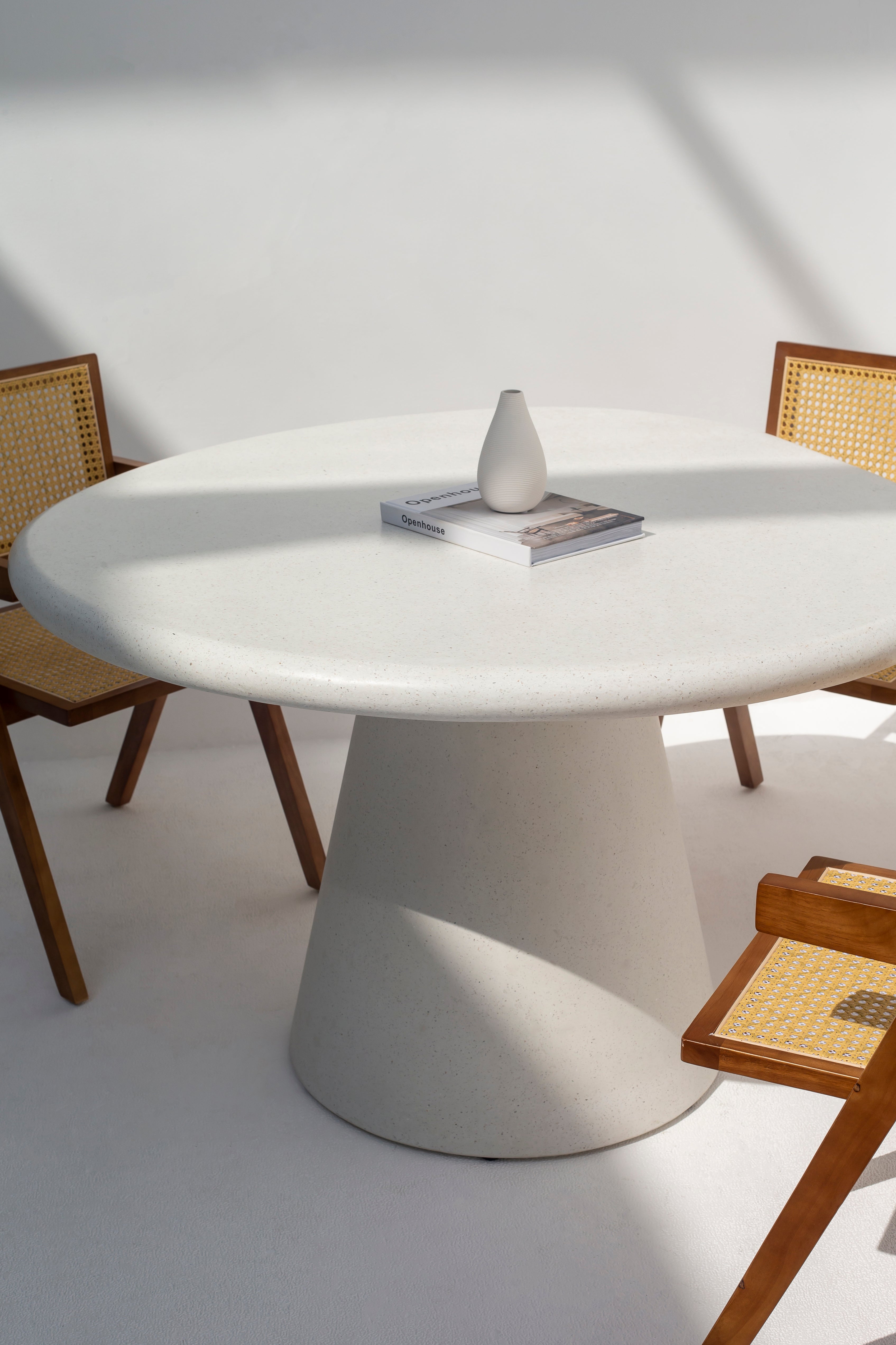 Abigail Terrazzo Concrete Irregular Top Dining Table