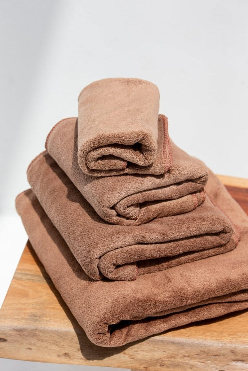 Brown Microfiber Hotel Towel