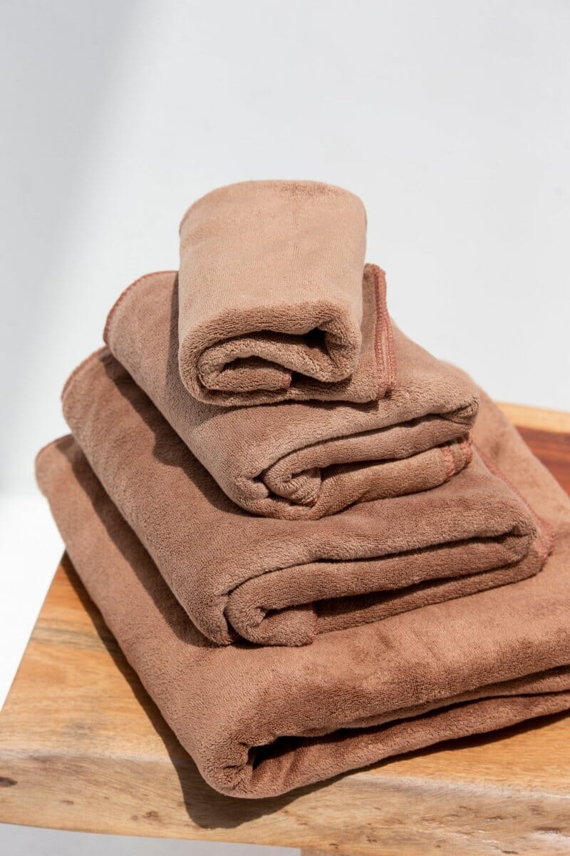 Brown Microfiber Hotel Towel