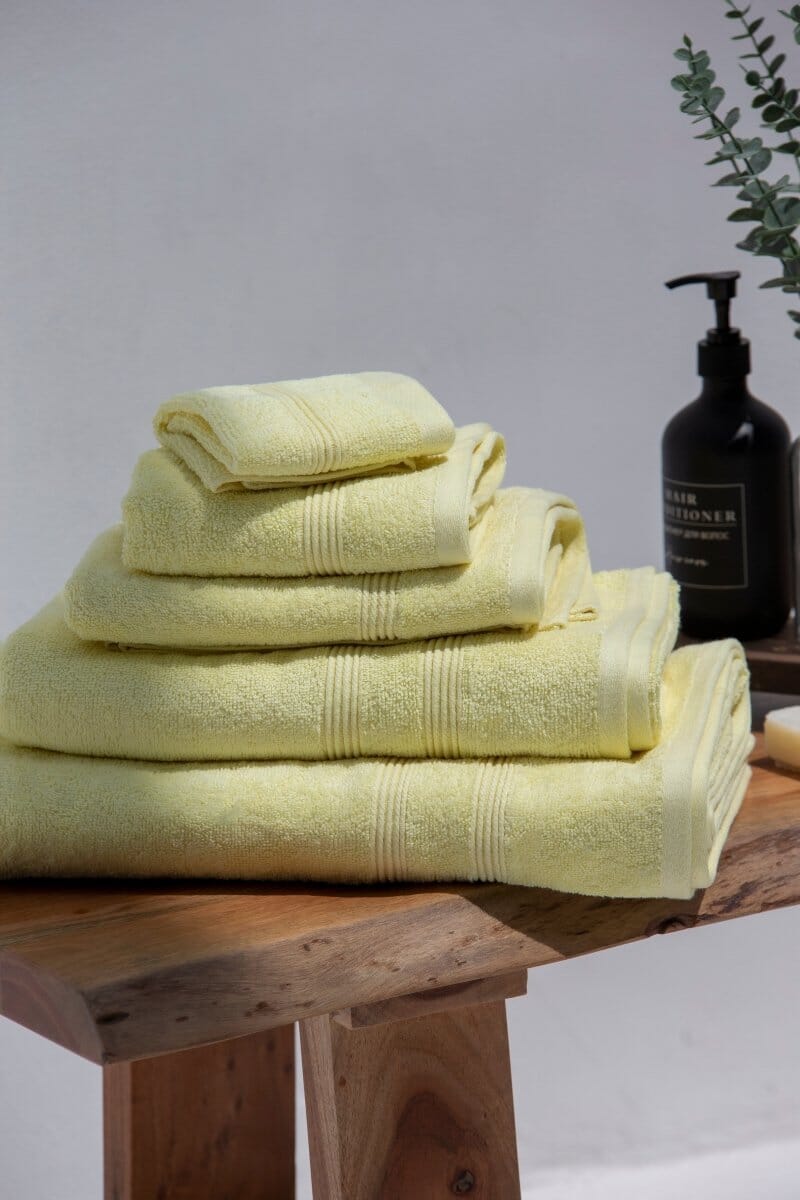 Yellow High Quality Hotel Towels