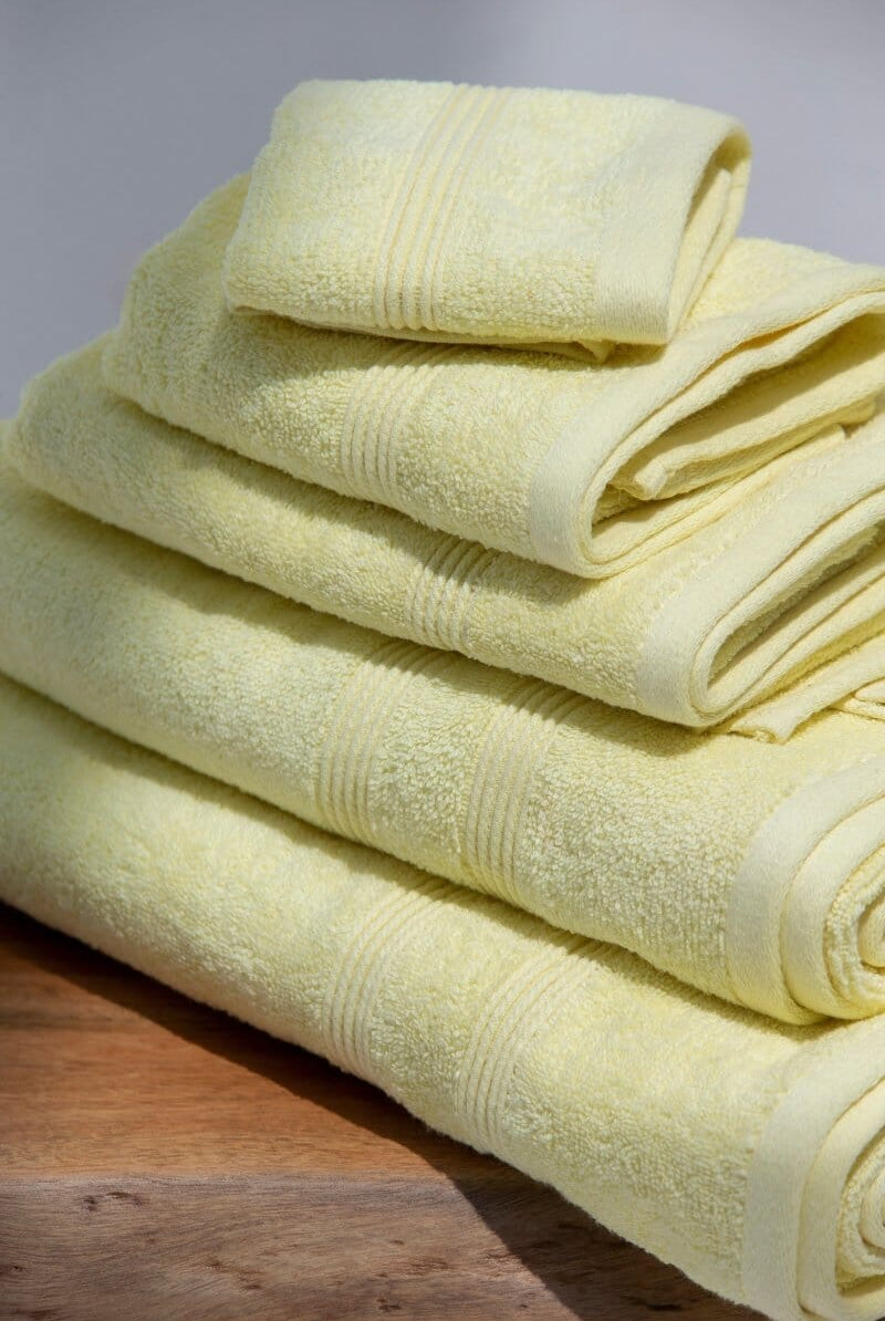 Yellow High Quality Hotel Towels