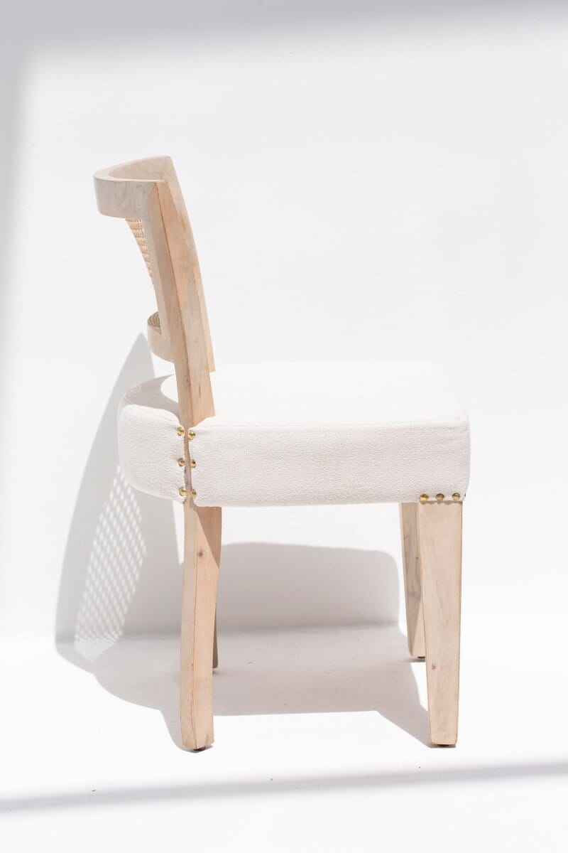 Genesis Wooden Dining Chair with Rattan Backrest