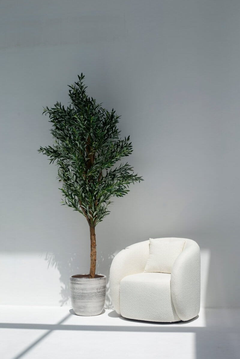 Black & White Lines Pot (3 Sizes)Large: 40CM Diter x 40CM Height