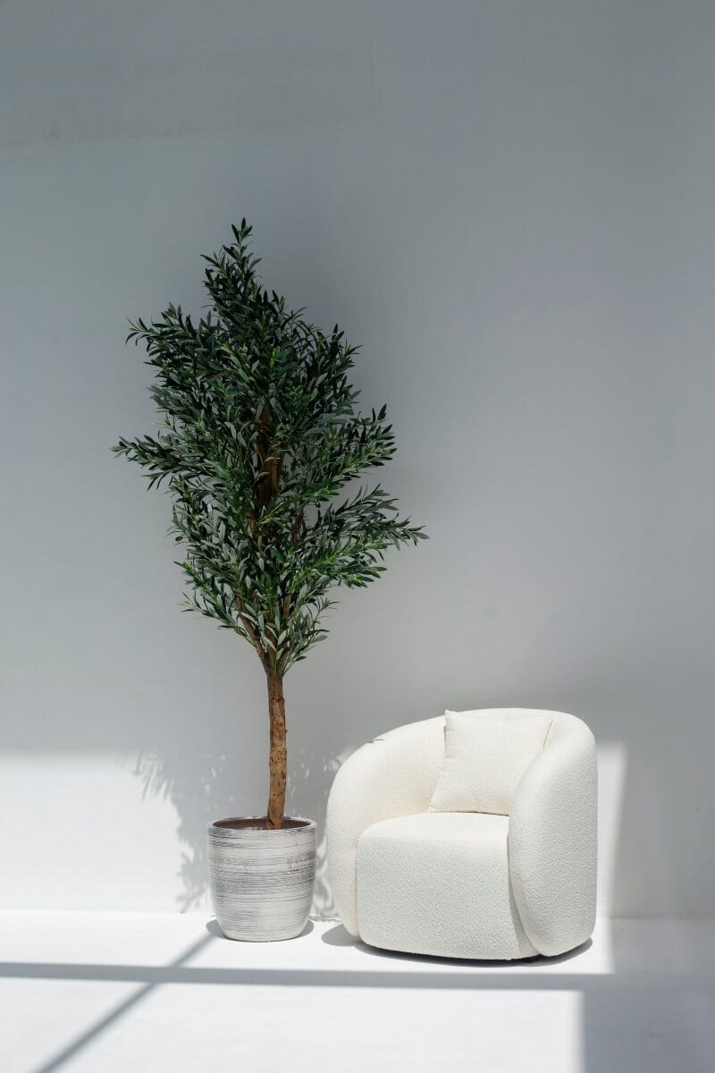 Black & White Lines Pot (3 Sizes)Large: 40CM Diter x 40CM Height