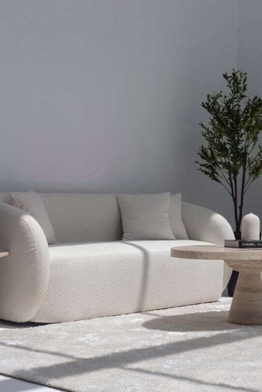 Melina Oval Travertine Coffee Table With Travertine Base