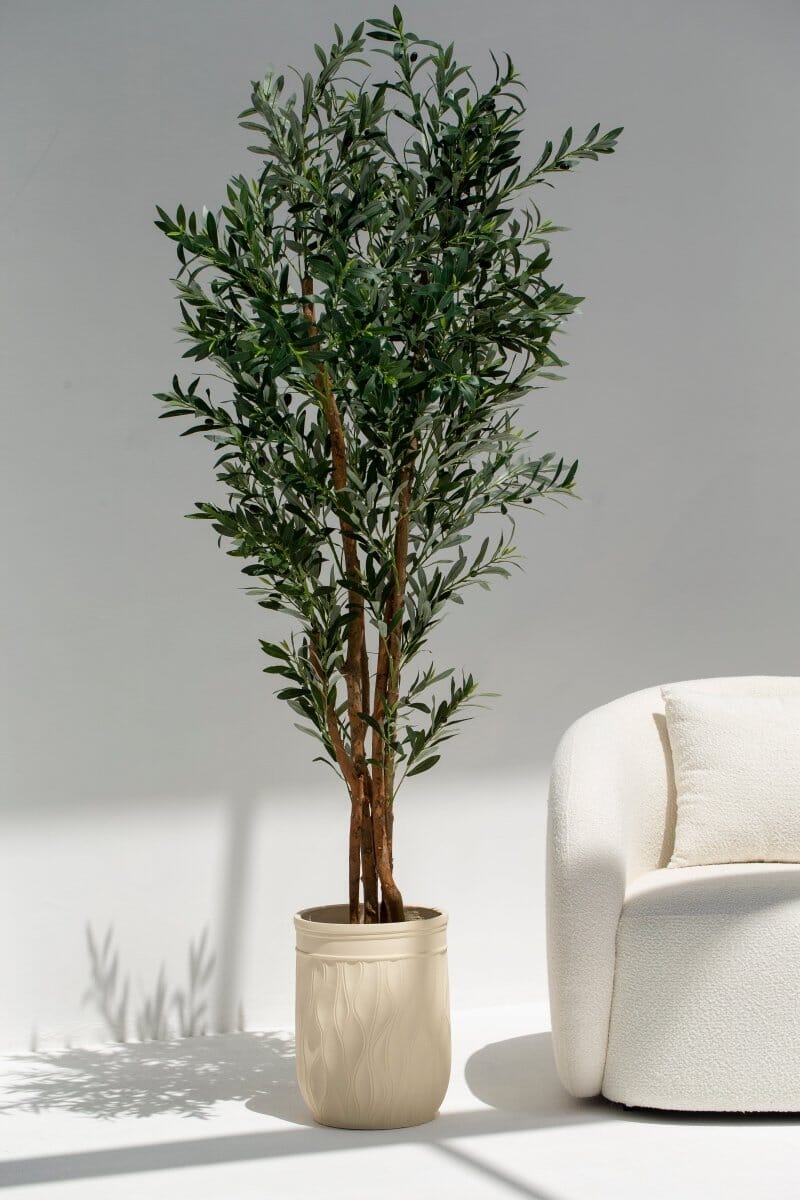 Beige Plant Pot (2 Sizes)30CM Diter x 40CM Height