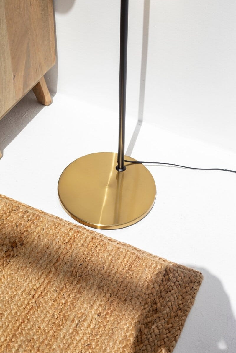 Standing Black & Gold Floor Lamp (160 CM)