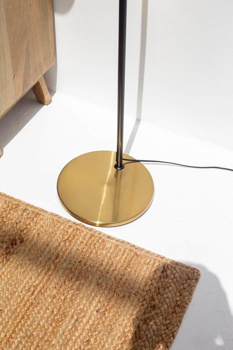 Standing Black & Gold Floor Lamp (160 CM)