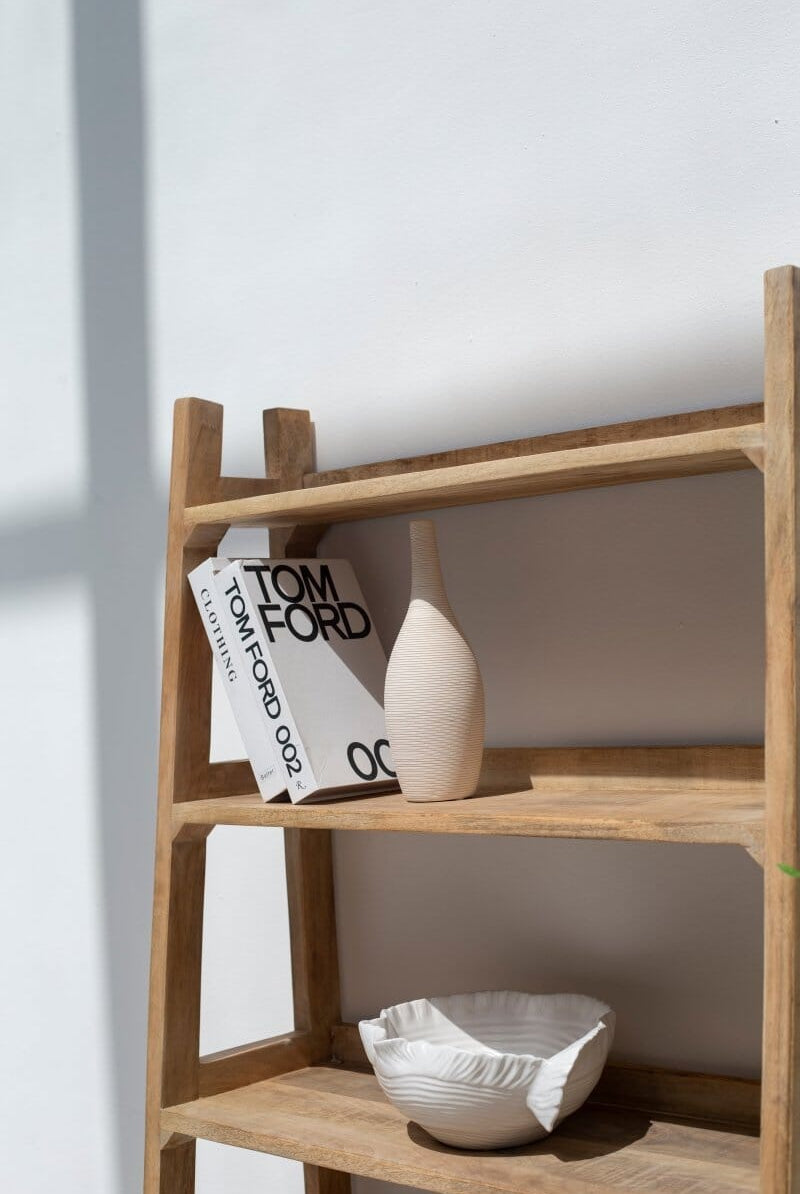 Wilfred Mango Wood Ladder Bookcase (2 Sizes)