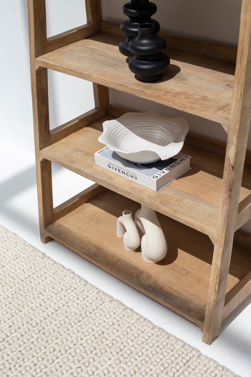 Wilfred Mango Wood Ladder Bookcase (2 Sizes)