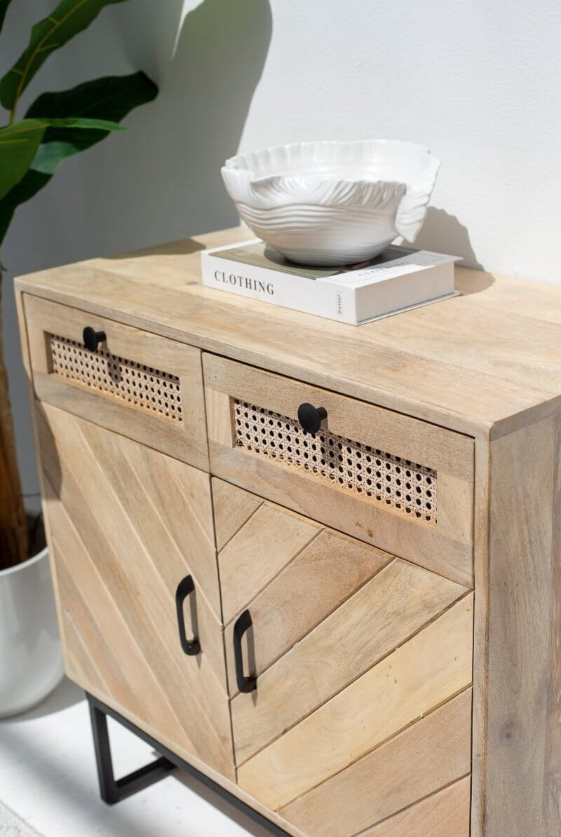 Valentin Herringbone Textured Sideboard