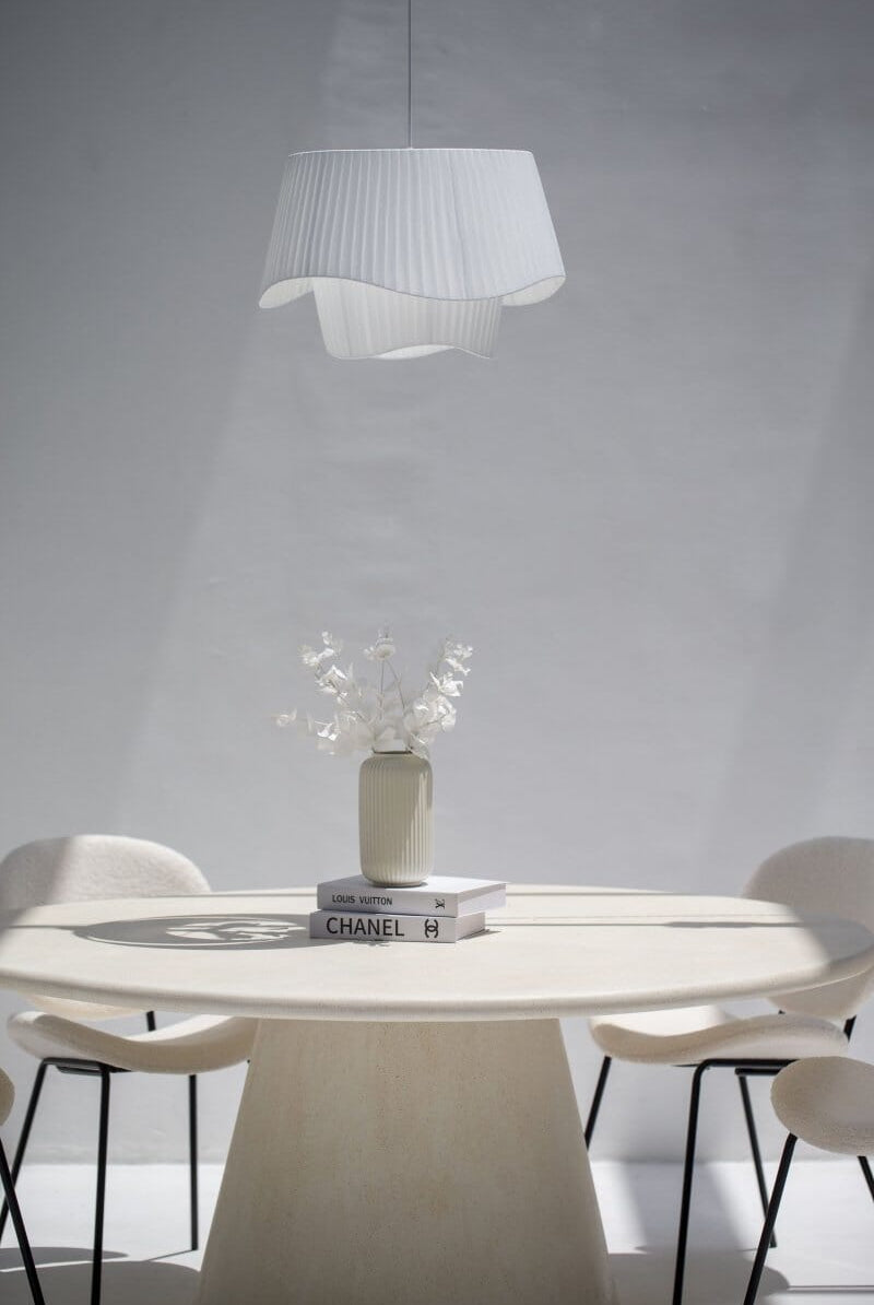 White Waves Ceiling Lamp