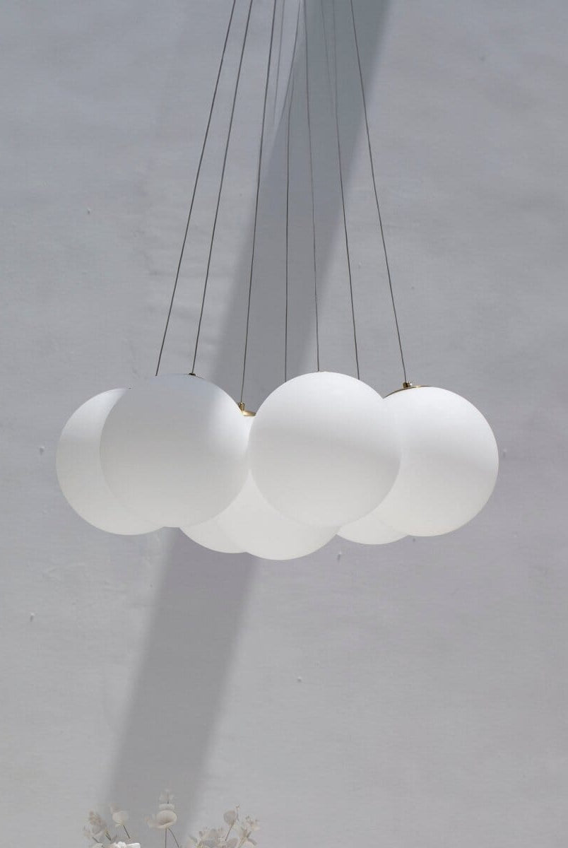 Cloudlight Harmony: Glass Bubble Ceiling Lamp