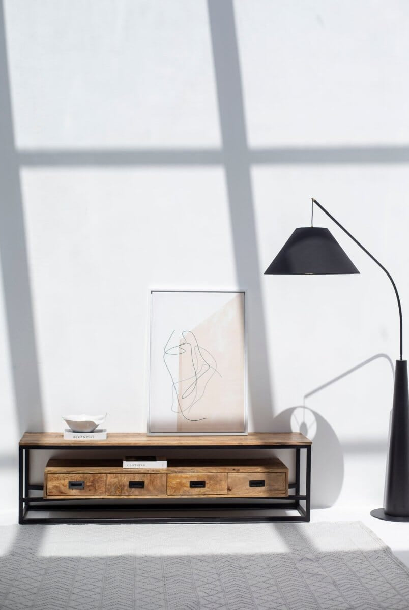 Rovy Industrial Design Media Console