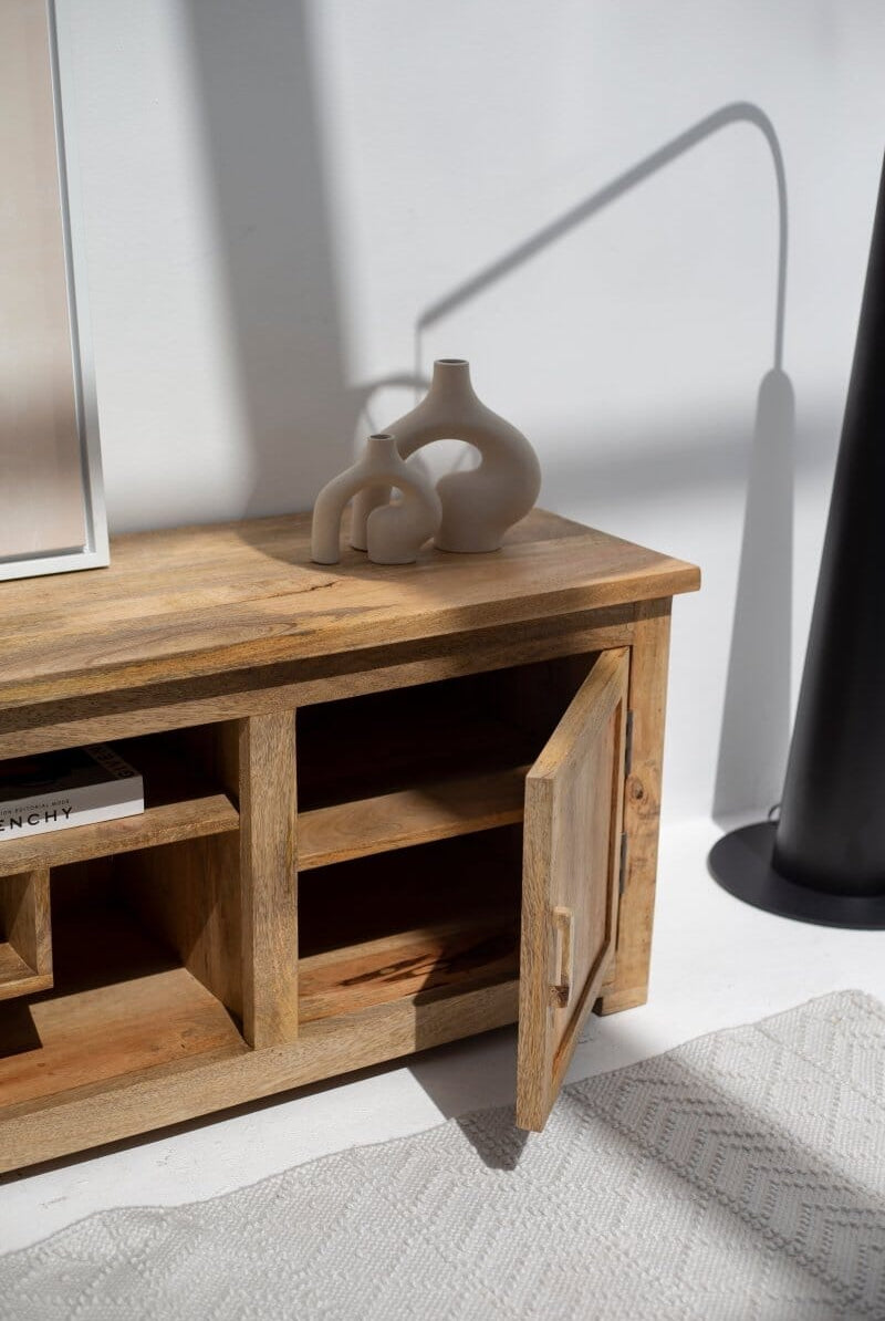 Petros Wooden Media Console with Storage Homekode