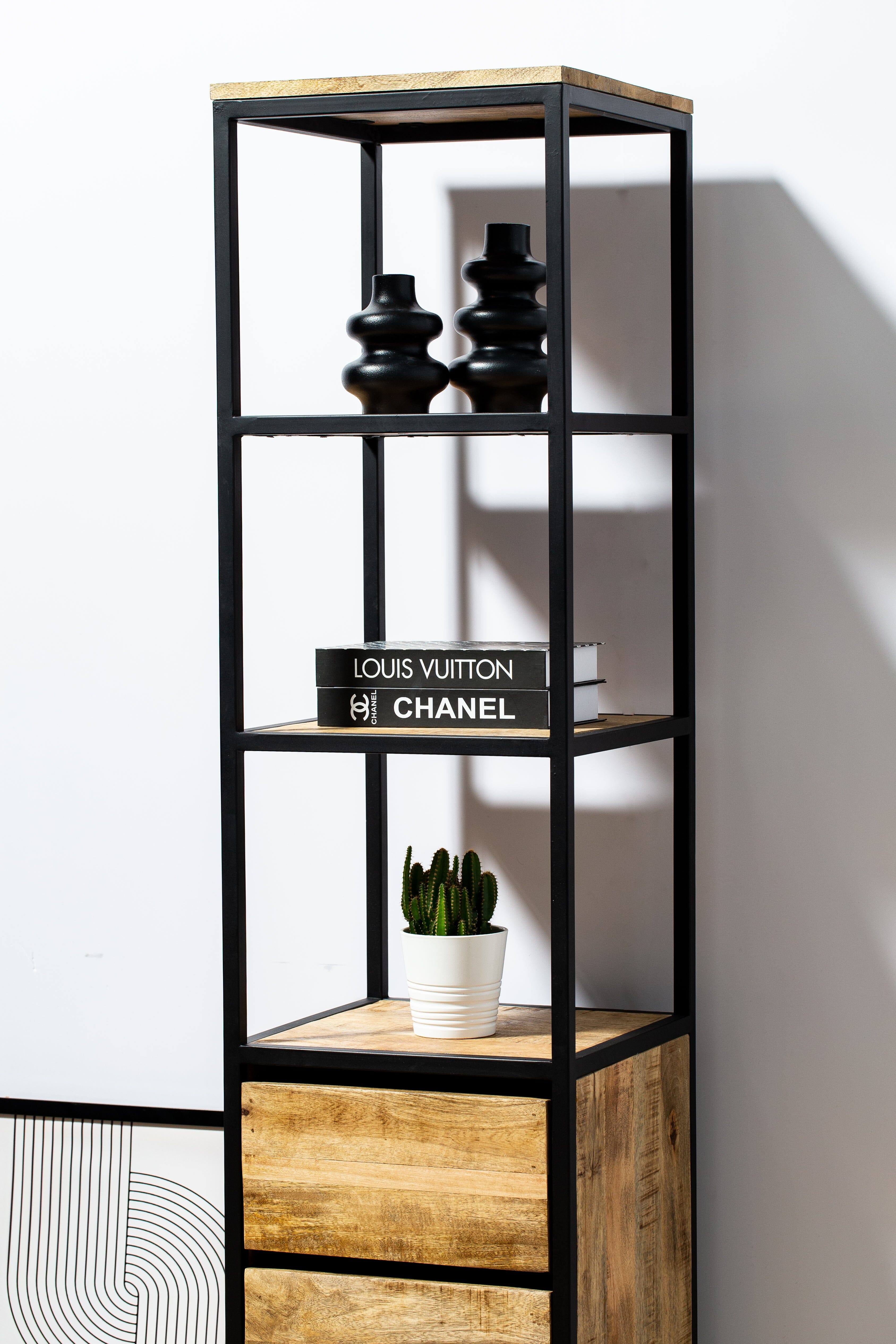 3 Drawers Cabinet with 3 Shelves Homekode