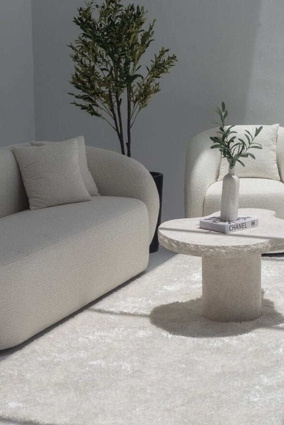 Lysandra Honed Limestone Coffee Table (2 Sizes)