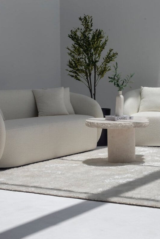 Lysandra Honed Limestone Coffee Table (2 Sizes)