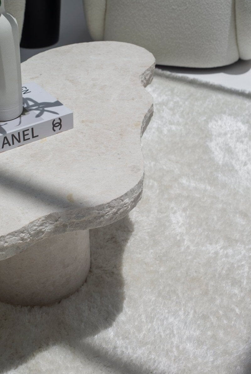 Lysandra Honed Limestone Coffee Table (2 Sizes)