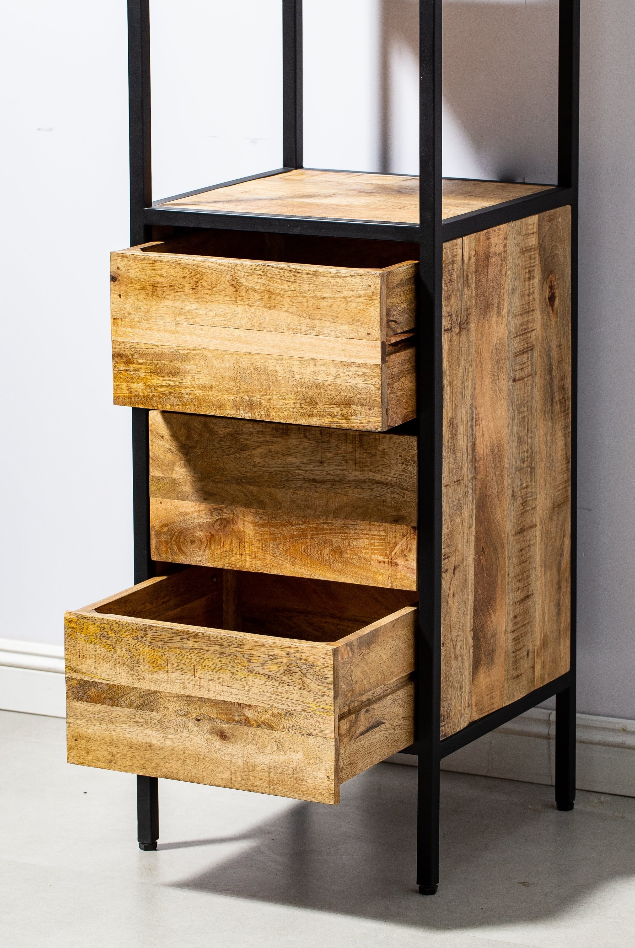 3 Drawers Cabinet with 3 Shelves Homekode