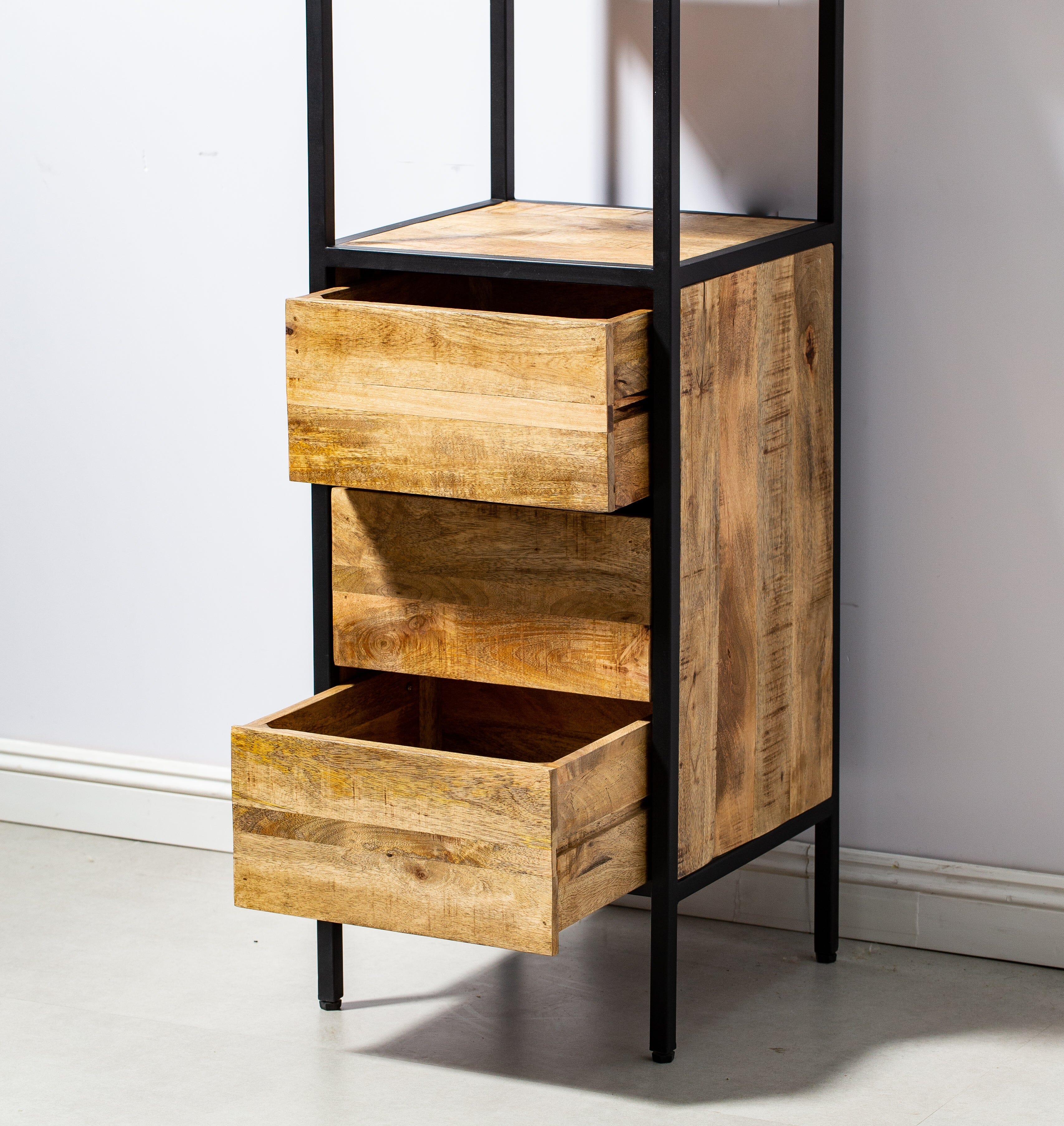 3 Drawers Cabinet with 3 Shelves Homekode