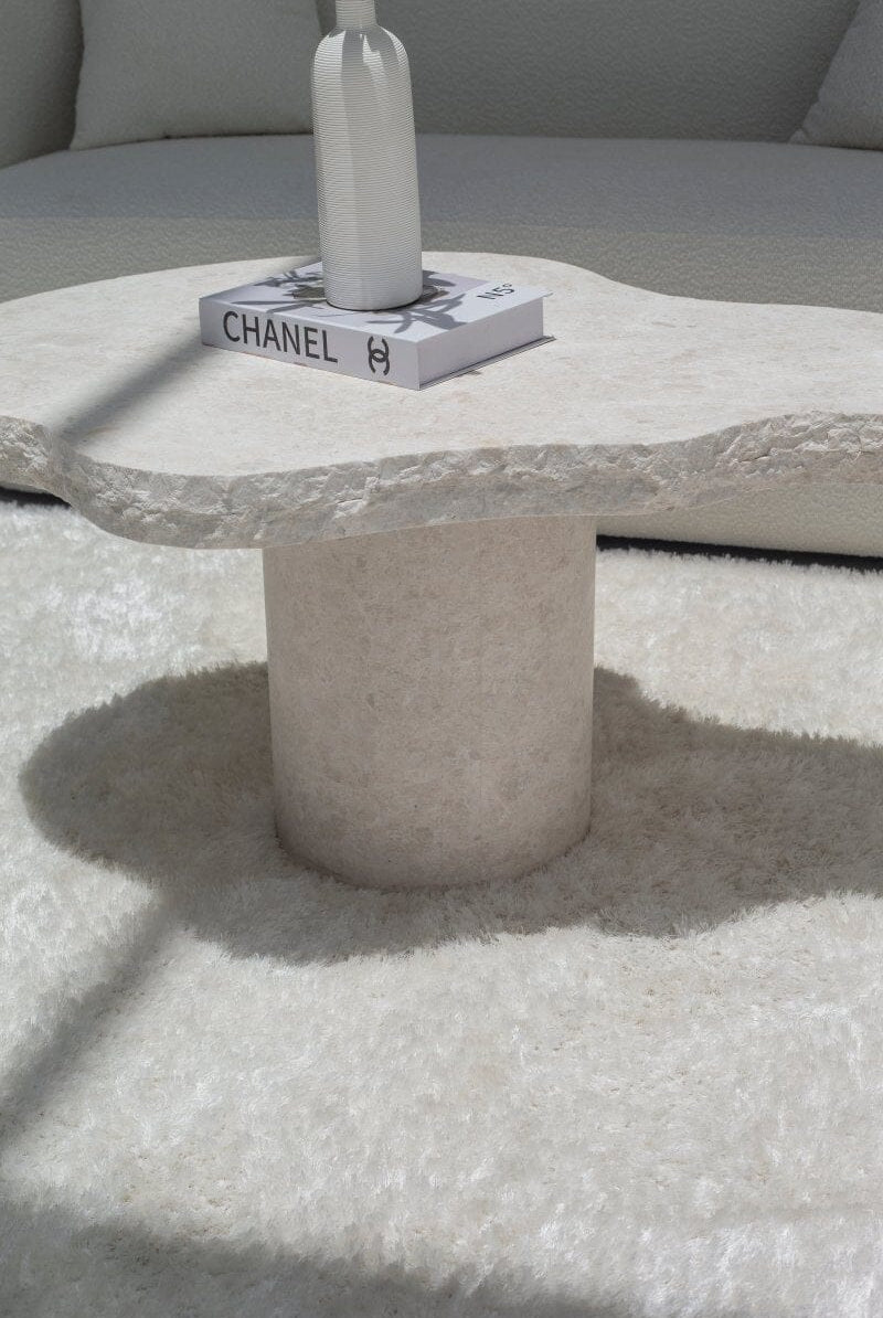 Lysandra Honed Limestone Coffee Table (2 Sizes)