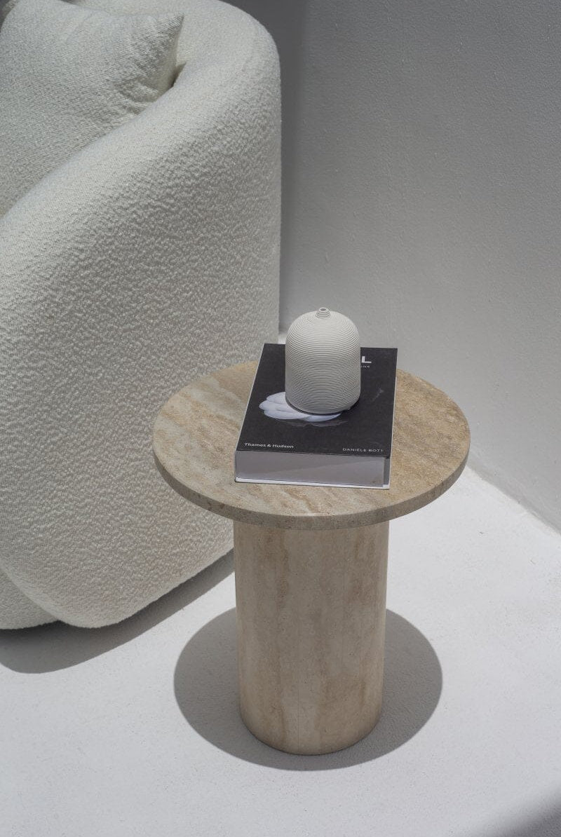 Harriet Travertine Side Table (2 Sizes)
