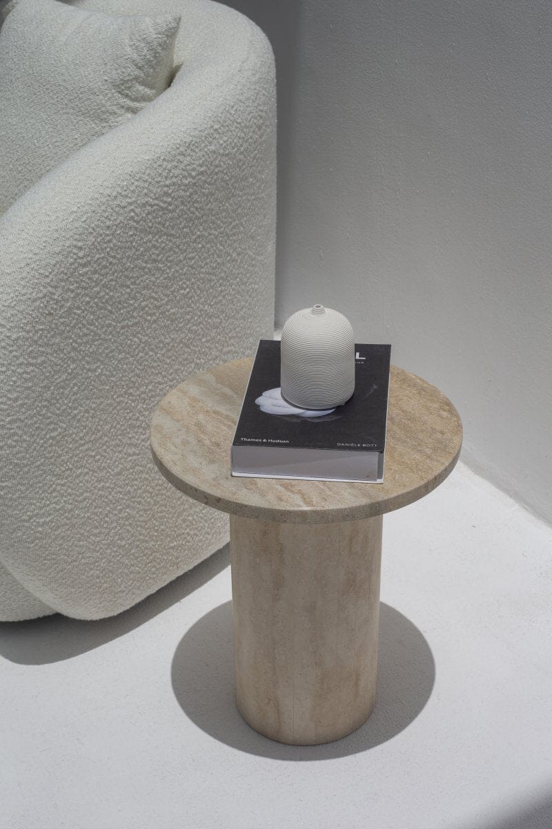 Harriet Travertine Side Table (2 Sizes)