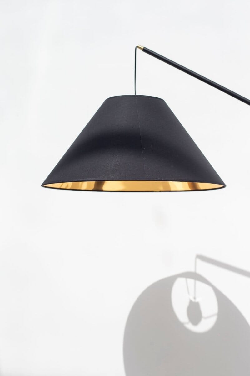 Black Overarch Floor Lamp