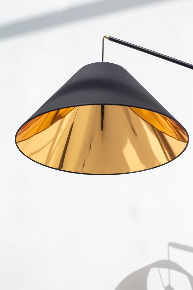 Black Overarch Floor Lamp