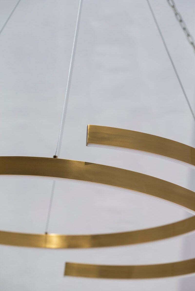 Aurelian Loop: Modern Aluminum LED Ceiling Lamp