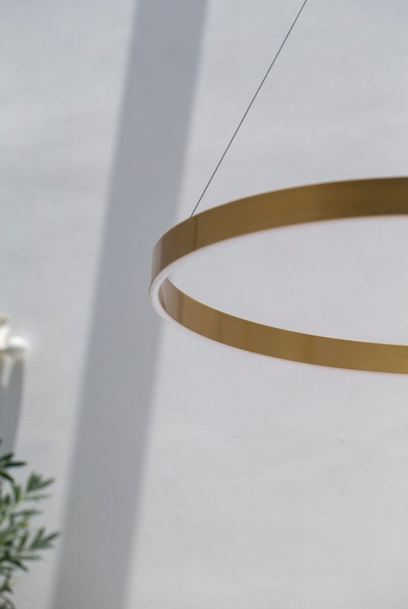 Aurelian Loop: Modern Aluminum LED Ceiling Lamp