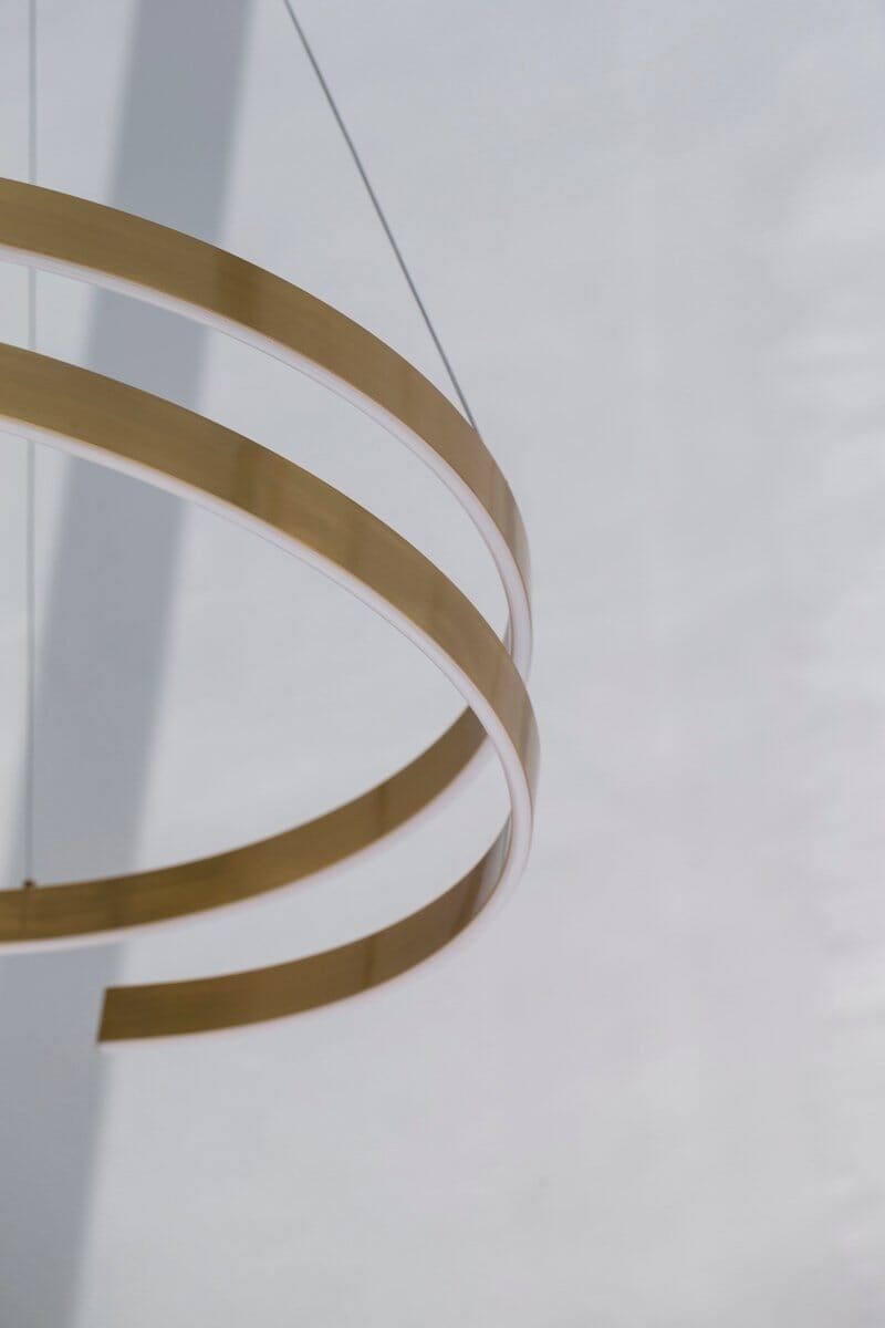 Aurelian Loop: Modern Aluminum LED Ceiling Lamp