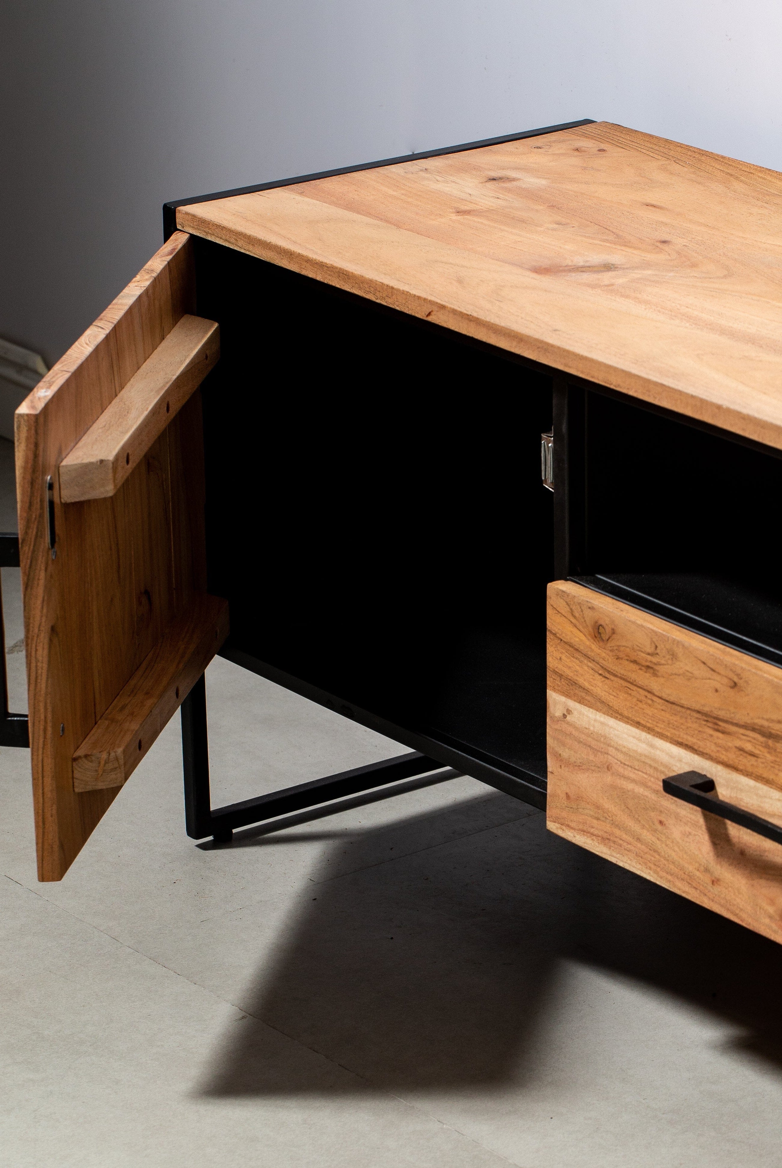 Two Drawers with Two Doors TV Console Homekode