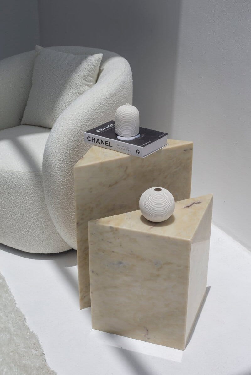 Ersa Green Onyx Marble Plinth (2 Sizes)