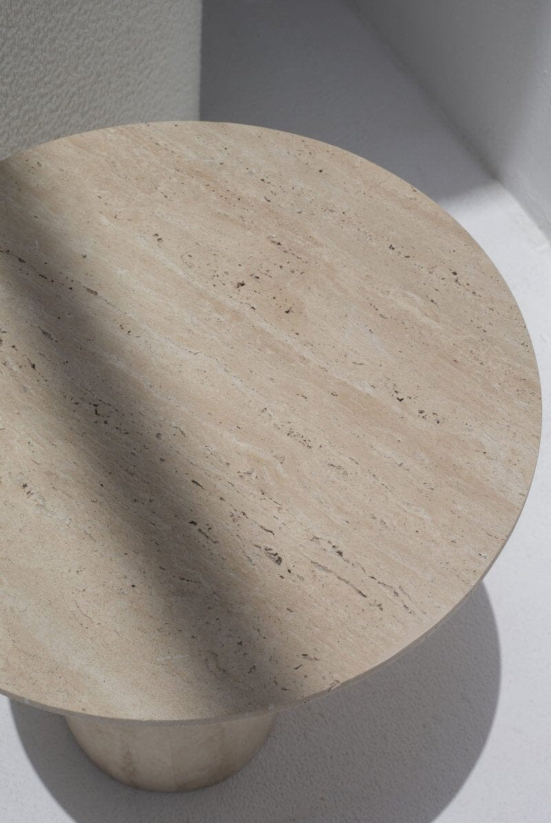 Harriet Travertine Side Table (2 Sizes)