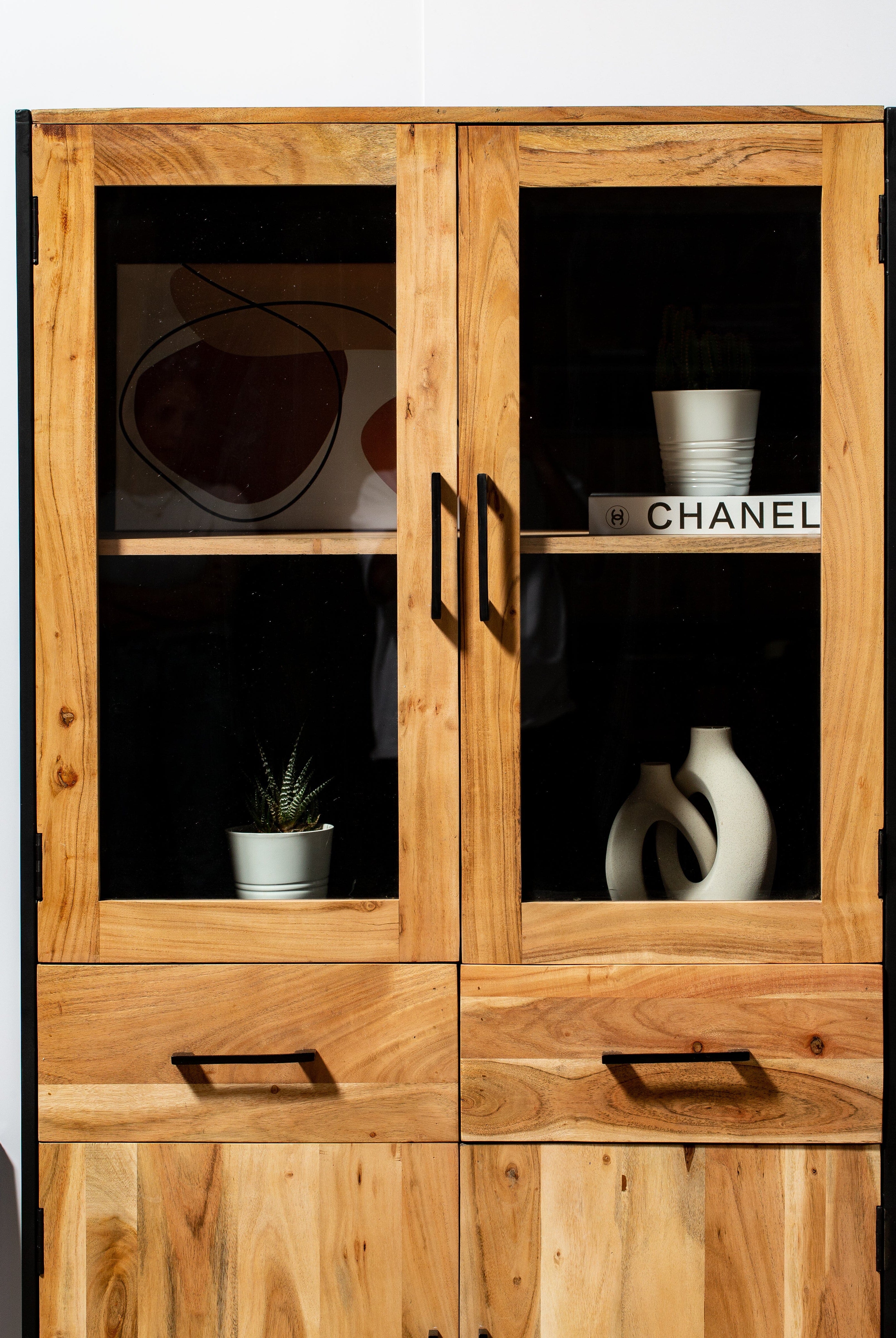 Display Cabinet with Four Doors Homekode