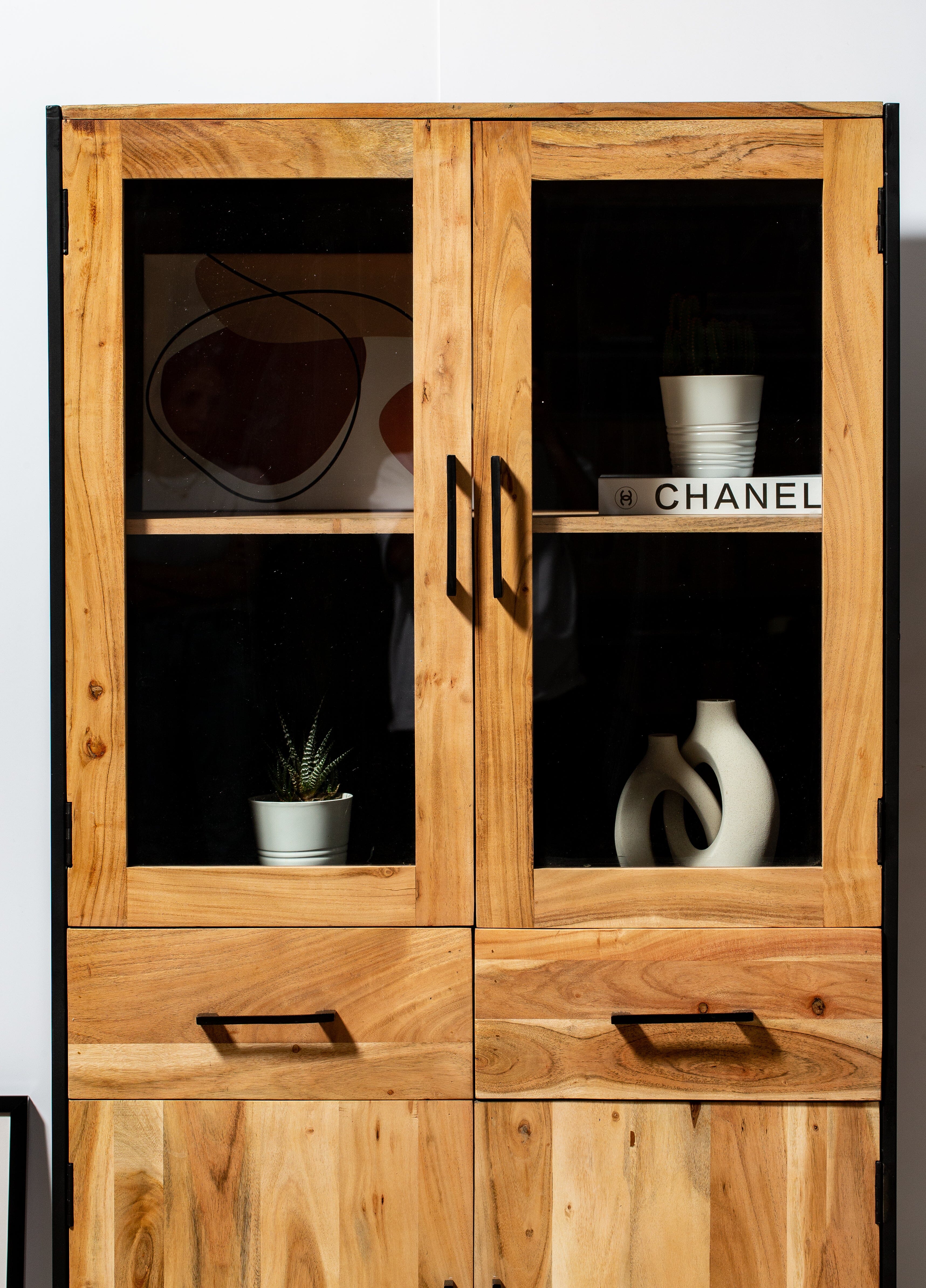 Display Cabinet with Four Doors Homekode