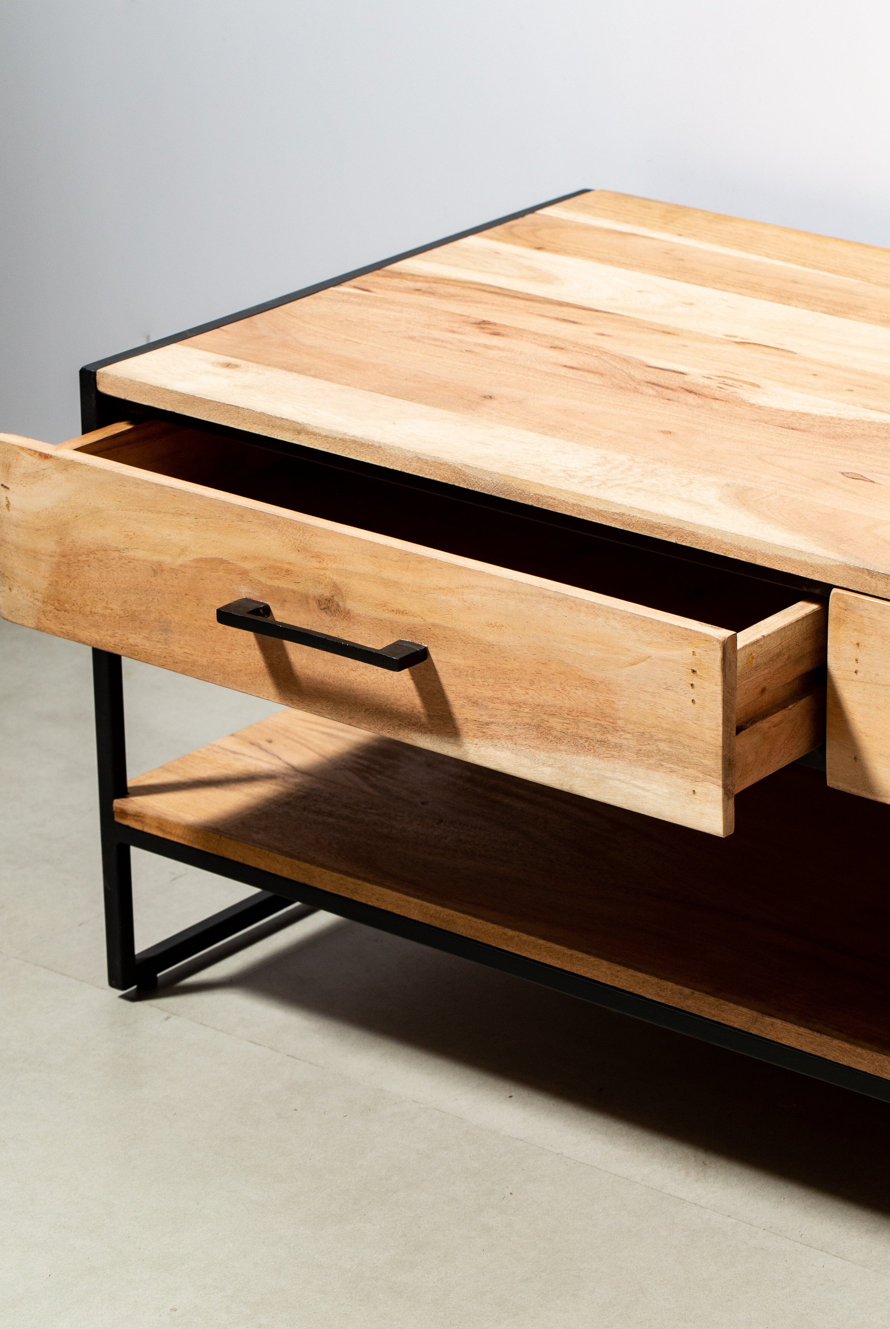 Two Drawers with One Shelf TV Unit Homekode