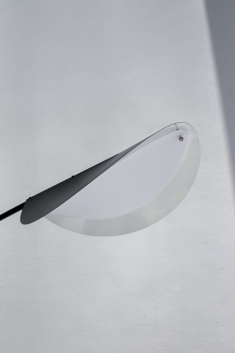 Nordic Black Parablic Floor Lamp