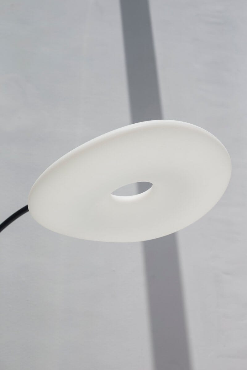 Black Fishing Arched Floor Lamp