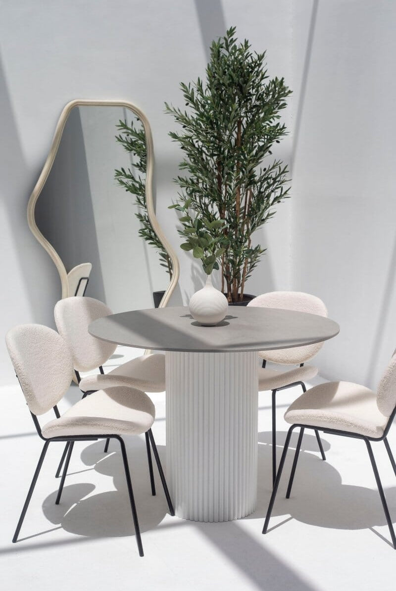 Cornelia Grey Dekton Dining Table (3 Base Colors)