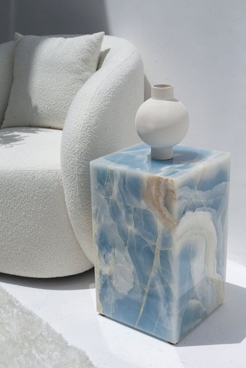 Hermione Blue Onyx Plinth (3 Sizes)