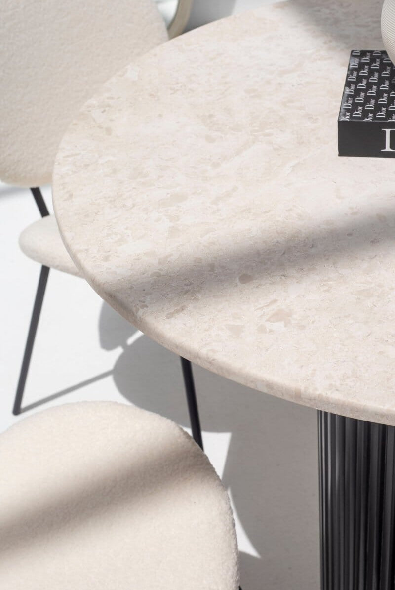 Cornelia Oryx Marble Dining Table (3 Base Colors)