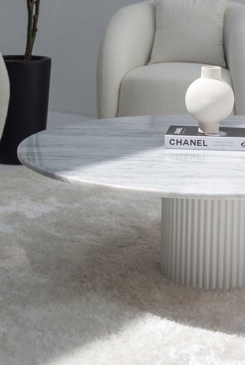 Petronia Bianco Joya Coffee Table (4 Leg Colors)